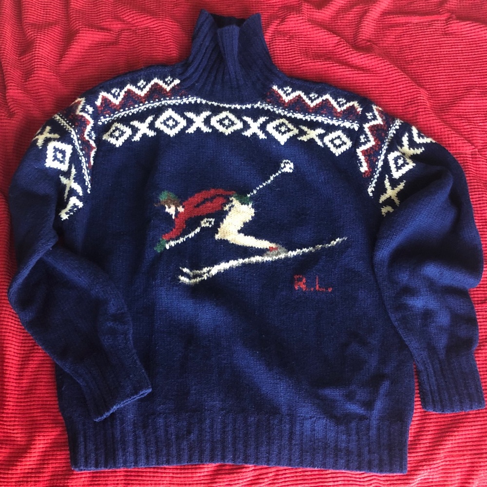 Ralph Lauren Polo Ski Sweater, Vintage.